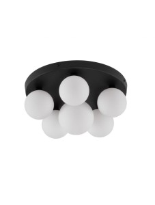 BAILA LE43379 Nowoczesna lampa sufitowa sześć kul aluminiowa czarna
