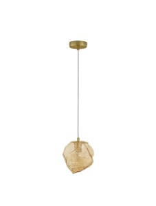 BALUN LE43405 Nowoczesna lampa wisząca złota o nieregularnym kształcie kamienia