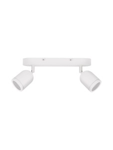 ACALAN LE43450 Lampa łazienkowa dwupunktowa cylindryczna biała metalowa