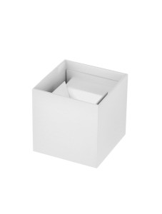 ACOMUL LE73521 Kinkiet zewnętrzny Kwadratowy aluminiowy biały 2 źródła światła LED 1950 lm