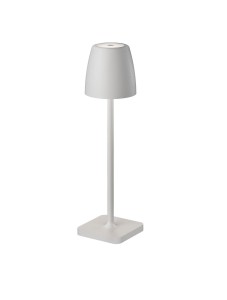 AGUITA LE73552 Lampa stołowa zewnętrzna z aluminiowym kloszem w kształcie odwróconej kopuły i dotykowym sterowaniem