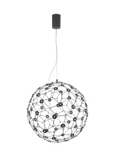 ALTA LE43476 Lampa wisząca LED sferyczna metalowa 2500 mm czarna  zintegrowanym źródłem światła