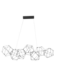 ASIS LE43477 Lampa wisząca LED złota o geometrycznym kształcie z wieloma elementami