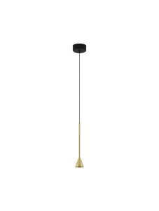 SITGES LE43496 Lampa wisząca LED Elegancka złota lampa o stożkowym kloszu