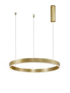 JACA CCT LE43505 Lampa wisząca LED o okrągłym kształcie złota lampa z regulacją barwy światła