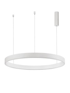 JACA CCT LE43514 Lampa wisząca LED owalny kształt aluminiowa z regulacją barwy światła