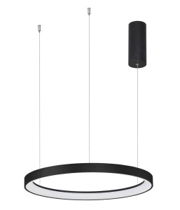 ROTA LE43516 Czarna lampa wisząca LED o okrągłym kształcie z możliwością ściemniania