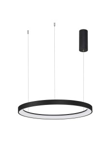 ROTA LE43517 Czarna wisząca lampa LED o okrągłym kształcie z regulacją wysokości