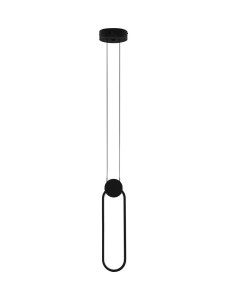 BARRE LE43550 Lampa wisząca LED o owalnym kształcie czarna elegancka