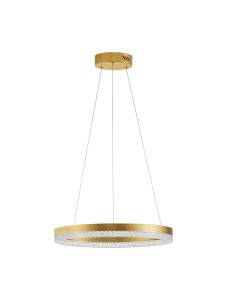 ACACIO LE43555 Lampa wisząca LED o złotym pierścieniowym kształcie zintegrowane źródło światła 23W