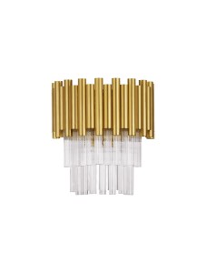 ACATEN LE43565 Nowoczesna Lampa Ścienna Złota z Kryształowymi Zawieszkami Elegancki Design