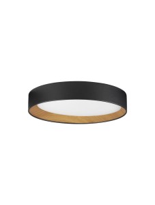 ROSITA LE43587 Okrągła lampa sufitowa LED z drewnianym detalem Ściemnialna