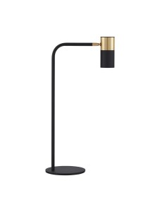 BAILON LE43640 Lampa stołowa Czarna z cylindrycznym kloszem Elegancka