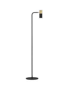 BAILON LE43641 Lampa podłogowa Elegancka czarna lampa o cylindrycznym kloszu