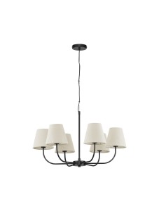BAJADA LE43643 Nowoczesna lampa wisząca sześciopunktowa o eleganckim wygiętym kształcie