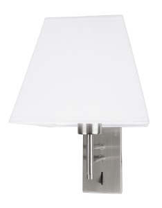 CAFETAL LE43645 Nowoczesna lampa ścienna z prostokątnym abażurem