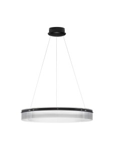 BAJIOS LE43648 Okrągła lampa wisząca LED z aluminiowym i szklanym kloszem Ściemnialna