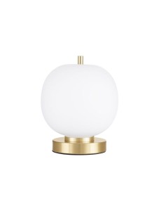 PILAR LE43654 Lampa stołowa złota kula szkło elegancka