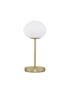 BALAJU LE43680 Lampa stołowa złota z kloszem w kształcie kuli