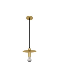 BAJIO LE43702 Nowoczesna lampa wisząca złota o cylindrycznym kształcie
