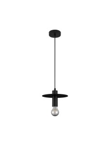 BAJIO LE43704 Nowoczesna lampa wisząca czarna z dyskiem