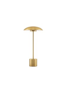 BARRON LE43732 Lampa stołowa złota o kapeluszowym kloszu i metalowej podstawie Elegancka lampa