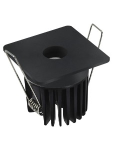 ACALAMA LE61601 Lampa natynkowa kwadratowa aluminiowa czarna energooszczędna