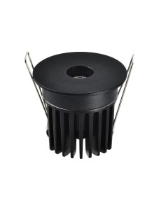 ACALAMA LE61603 Lampa natynkowa LED okrągła aluminiowa czarna