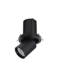ACALAPA LE61608 Lampa natynkowa cylindryczna czarna aluminiowa o dużej jasności