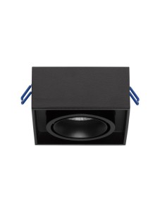 ACAMIEL LE61617 Czarna kwadratowa oprawa LED sufitowa o eleganckim designie