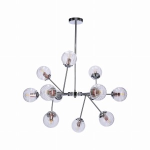 BEST LAMPA WISZĄCA 12X40W E14 CHROM+MIEDŹ