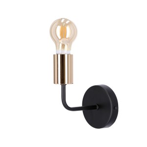 SPILL LAMPA KINKIET 1X60W E27 CZARNY