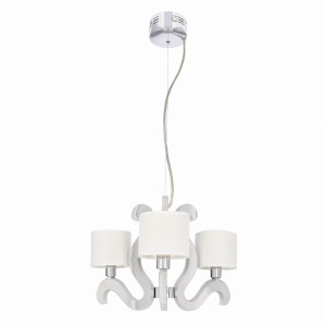 AMBROSIA 1 LAMPA WISZĄCA 3X40W E14 + 18,4W LED CHROM