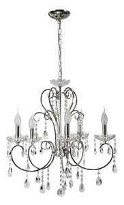 AURORA LAMPA WISZĄCA 5*40W E14  CHROM
