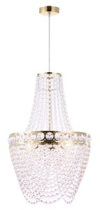 PERSEO LAMPA WISZĄCA 3X60W E27 ZŁOTY+KRYSZTAŁKI