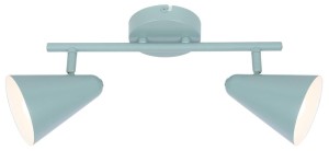 AMOR LAMPA SUFITOWA LISTWA 2X40W E14 SZARY MAT