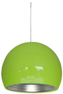 PICTOR LAMPA WISZĄCA 25 1X60W E27 ZIELONY/SREBRNY ODBŁYŚNIK