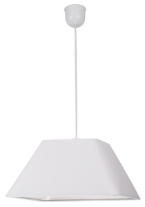 ROBIN LAMPA WISZĄCA 35 1X60W E27 BIAŁY  PROMO (ABAŻUR 77-01719+LINKA 85-89369)
