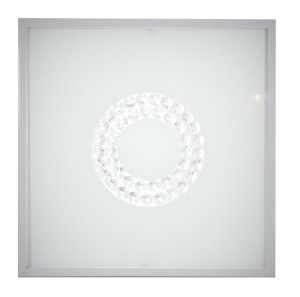 LUX LAMPA SUFITOWA PLAFON 29X29 16W LED 6500K SATYNA MAŁY RING