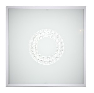 LUX LAMPA SUFITOWA PLAFON 29X29 16W LED 4000K BIAŁY MAŁY RING