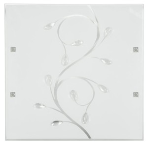FONTANA LAMPA SUFITOWA PLAFON 30X30 1X60W E27 KRYSZTAŁKI