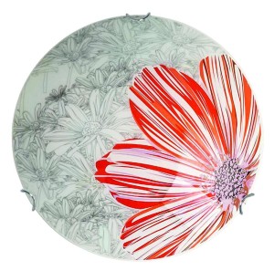 SPRING LAMPA SUFITOWA PLAFON 30 1X60W E27 CZERWONY