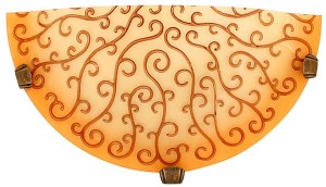 OLEANDER LAMPA SUFITOWA PLAFON1/2  ZOLTY 1X60W E27 PROMOCJA