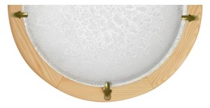 010  LAMPA SUFITOWA PLAFON1/2  30 DITREVI  1X60W BIAŁY DREWNO