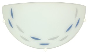 ŁEZKA  LAMPA SUFITOWA PLAFON 1/2 NIEBIESKI 60W ECO