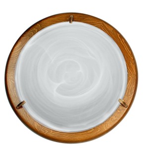 DUNA LAMPA SUFITOWA PLAFON30 DĄB ALABASTER1X60W