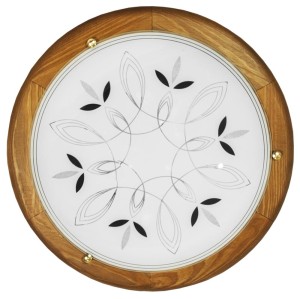 RUSTICA LAMPA SUFITOWA PLAFON 40 DREWNO STANDARD 1X60 W E27 DĄB