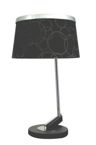 IMPRESJA LAMPA 1*60W E27 CZARNA CHROM