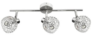 LAMPA ARON LISTWA 3X40W G9 CHROM KRYSZTAŁ TRANSPARENT