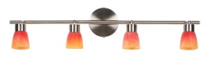 LAMPA DROPS LISTWA 4x40W G9 NIKIEL MAT RAINBOW